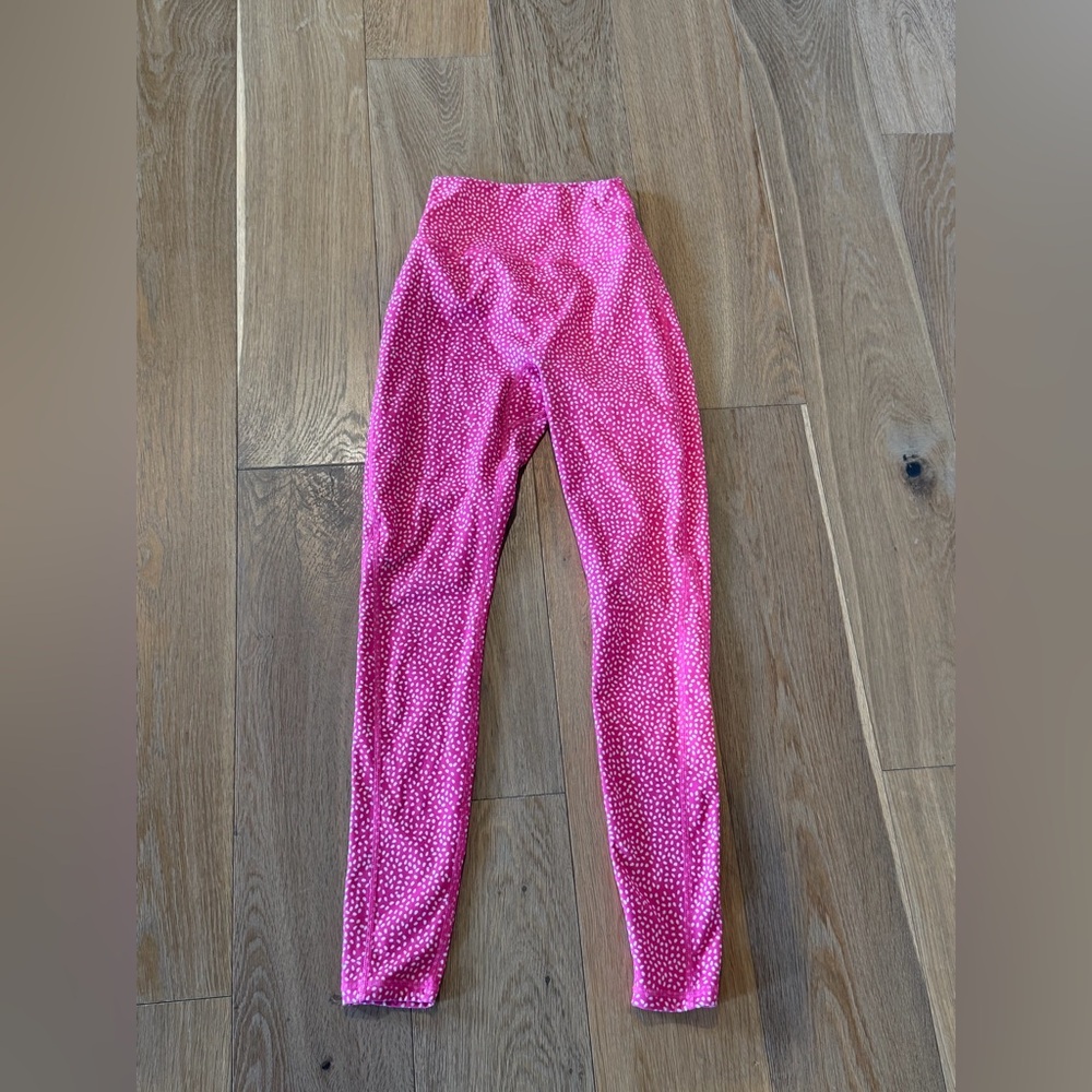 Buffbunny Vibrant Pink Polkadot Women’s Leggings XS - Picture 4 of 11